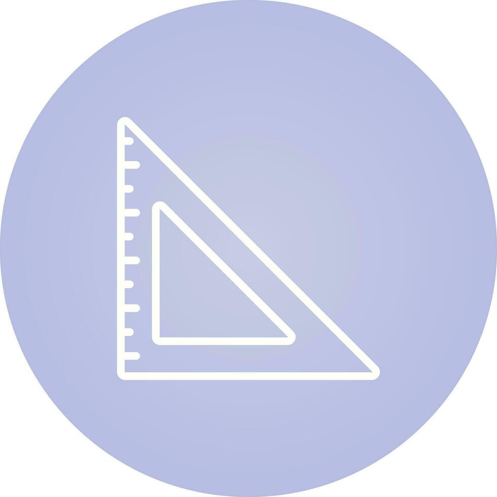 ícone de vetor de régua triangular