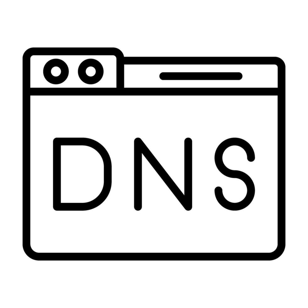 domínio dns gestão vetor ícone