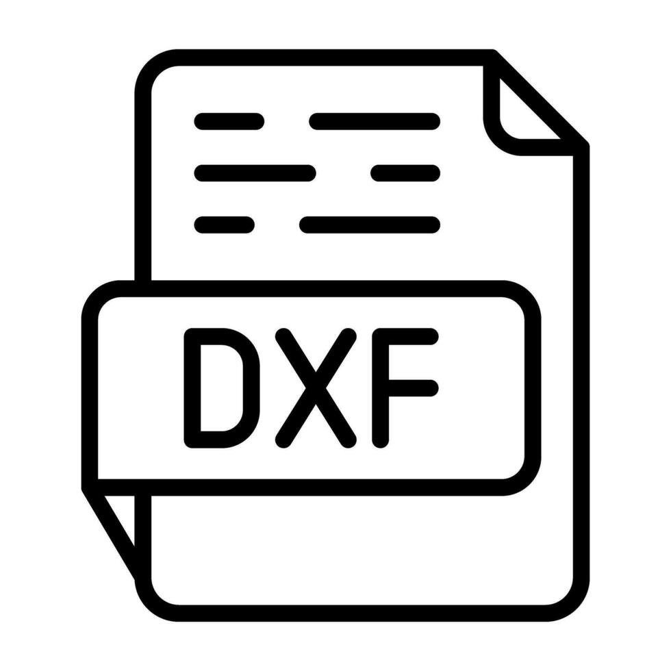 dxf vetor ícone