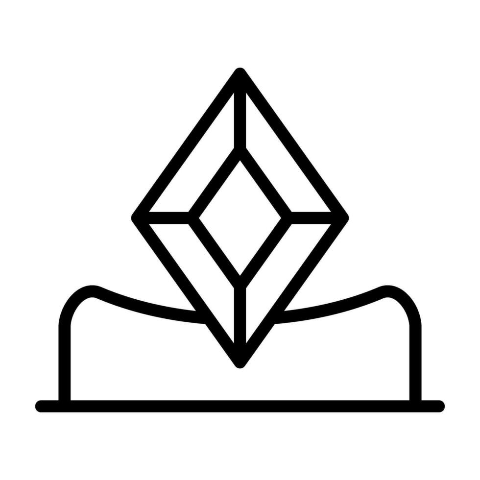 ícone de vetor de gema