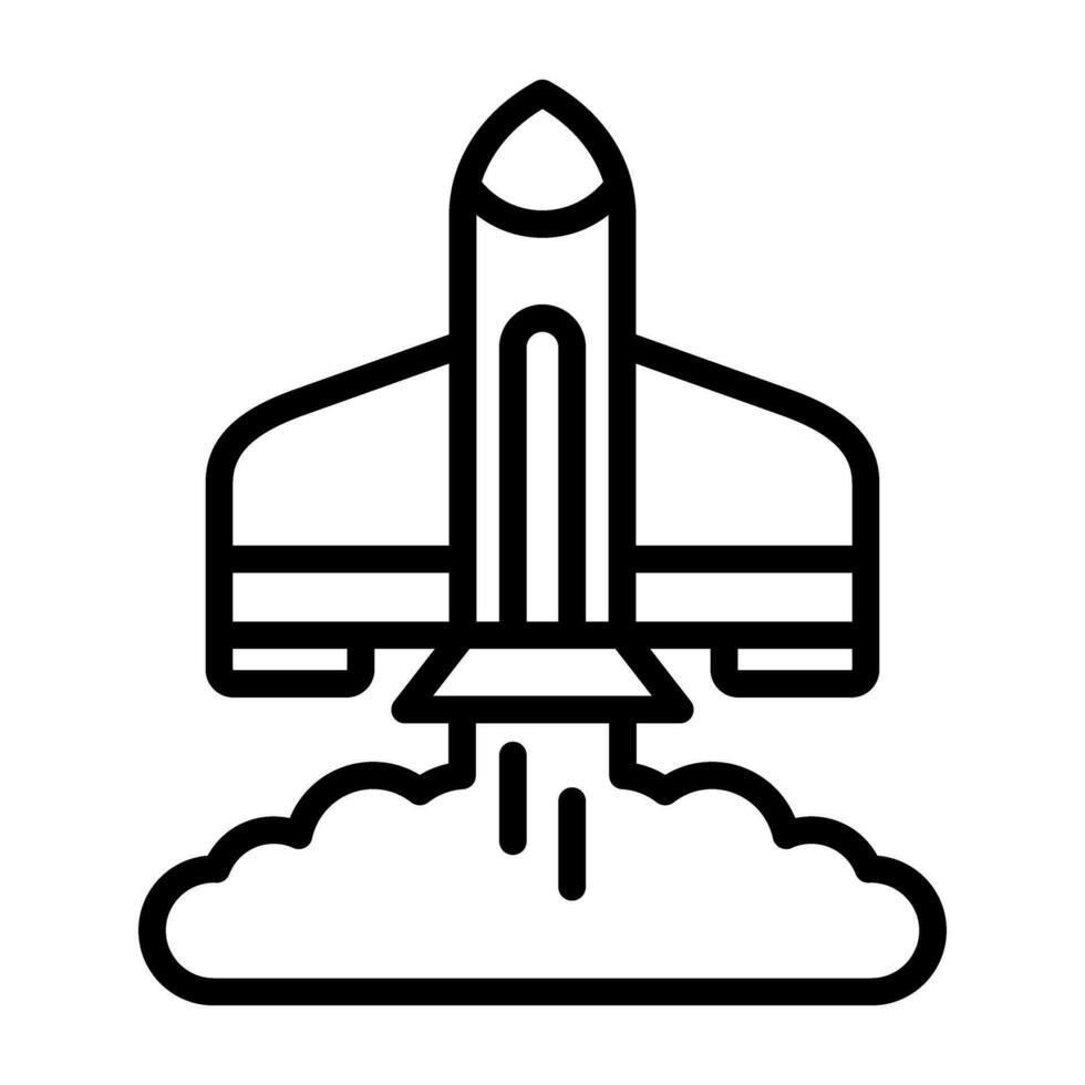 foguete lançamento vetor ícone