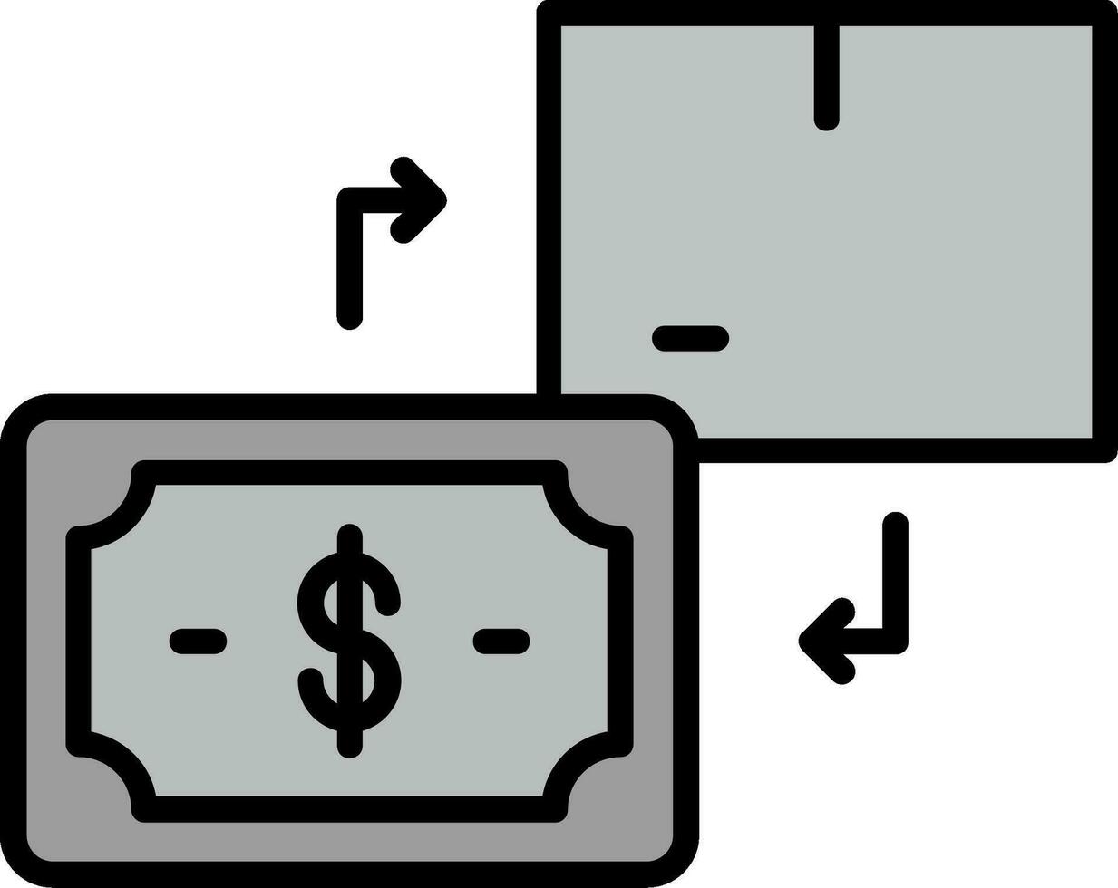 dinheiro Forma de pagamento vetor ícone