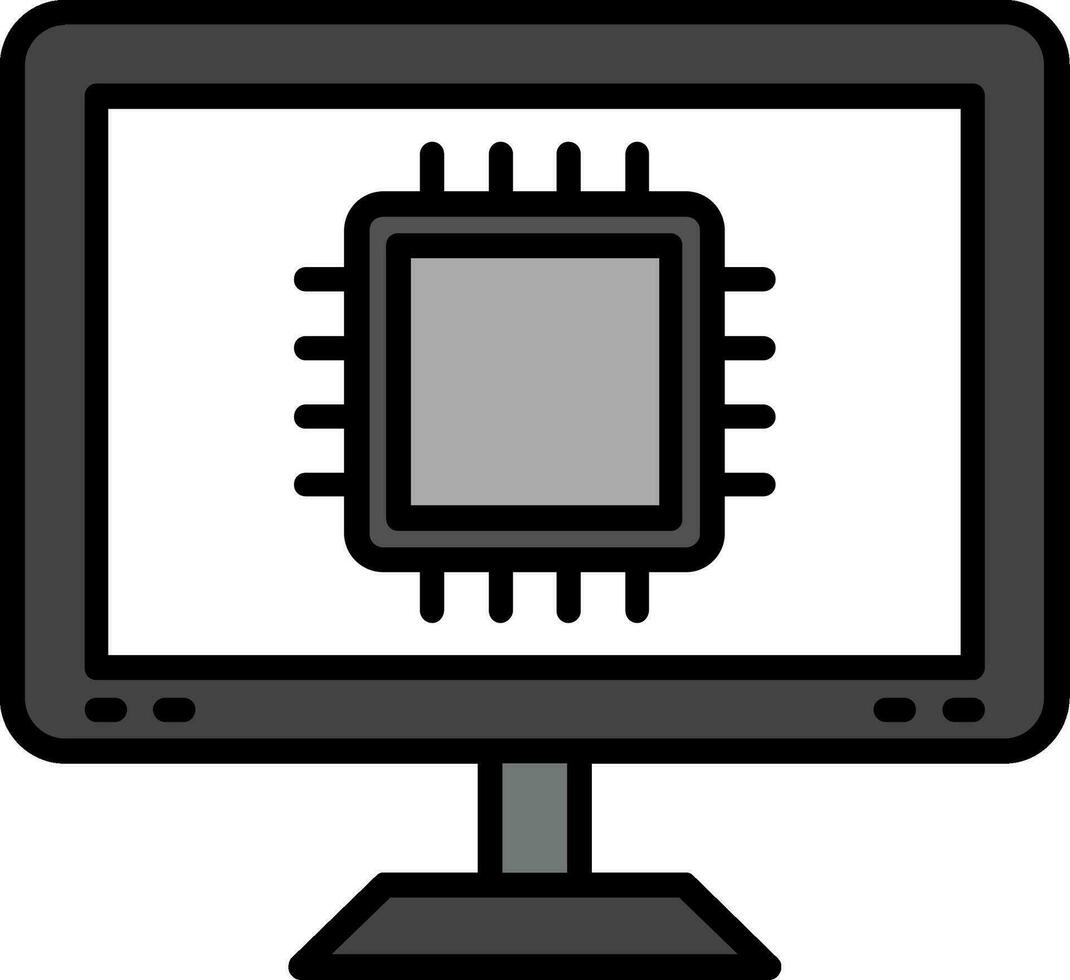 ícone de vetor de processador