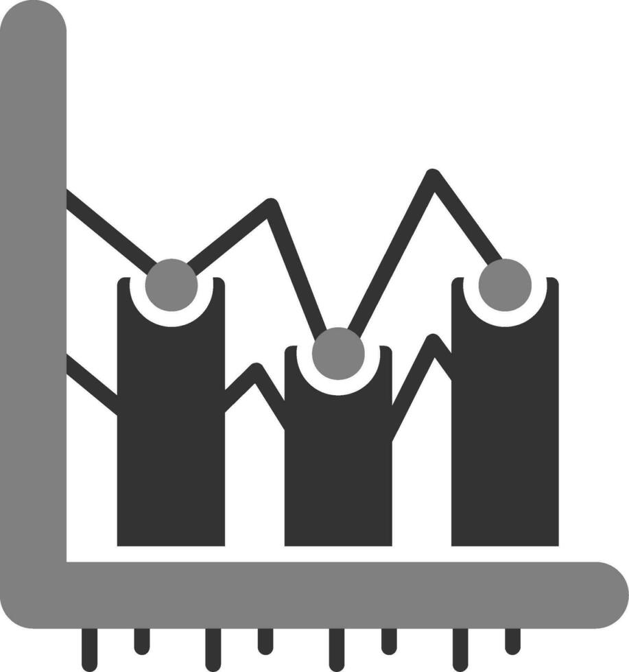 ícone de vetor de gráfico de barras