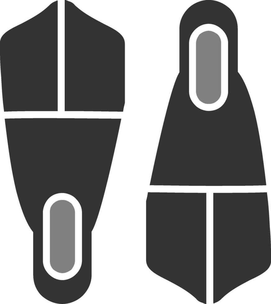 ícone de vetor de nadadeira