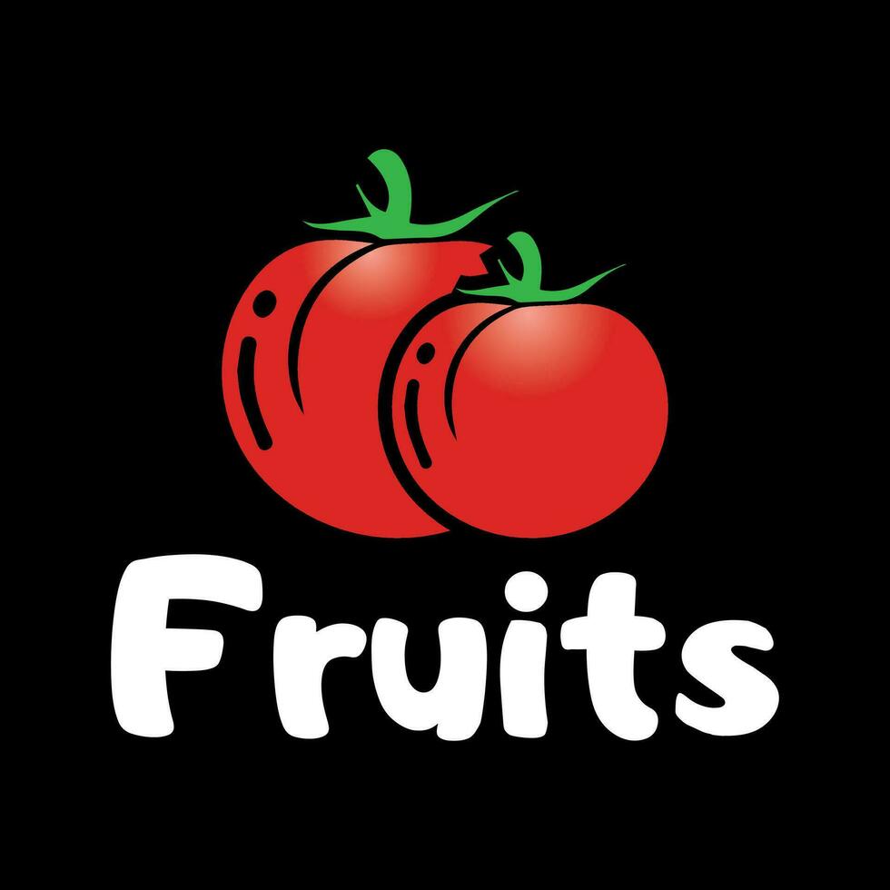 minimalista, saudável e colorida frutas logotipo Projeto vetor usando para cosméticos, ecologia atividade, Comida e suco empresa.