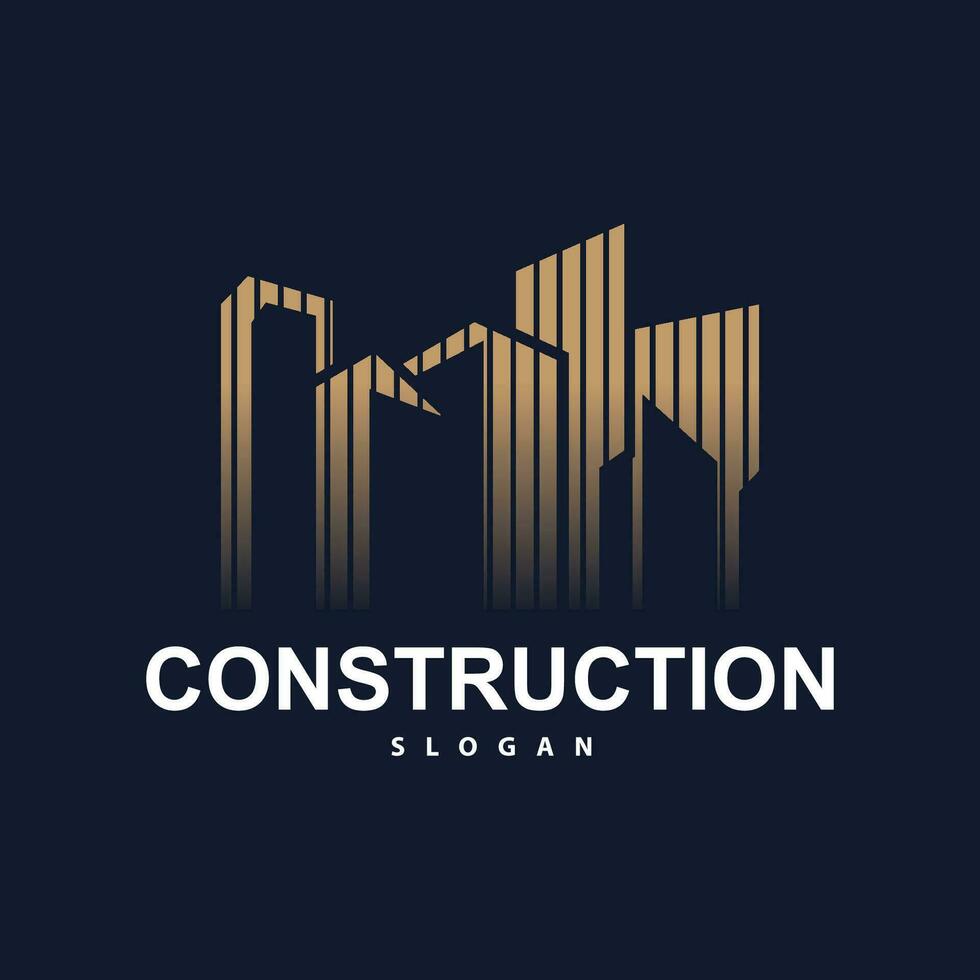 construção real Estado apartamento construção logotipo, elegante Prêmio rústico monograma vetor Projeto