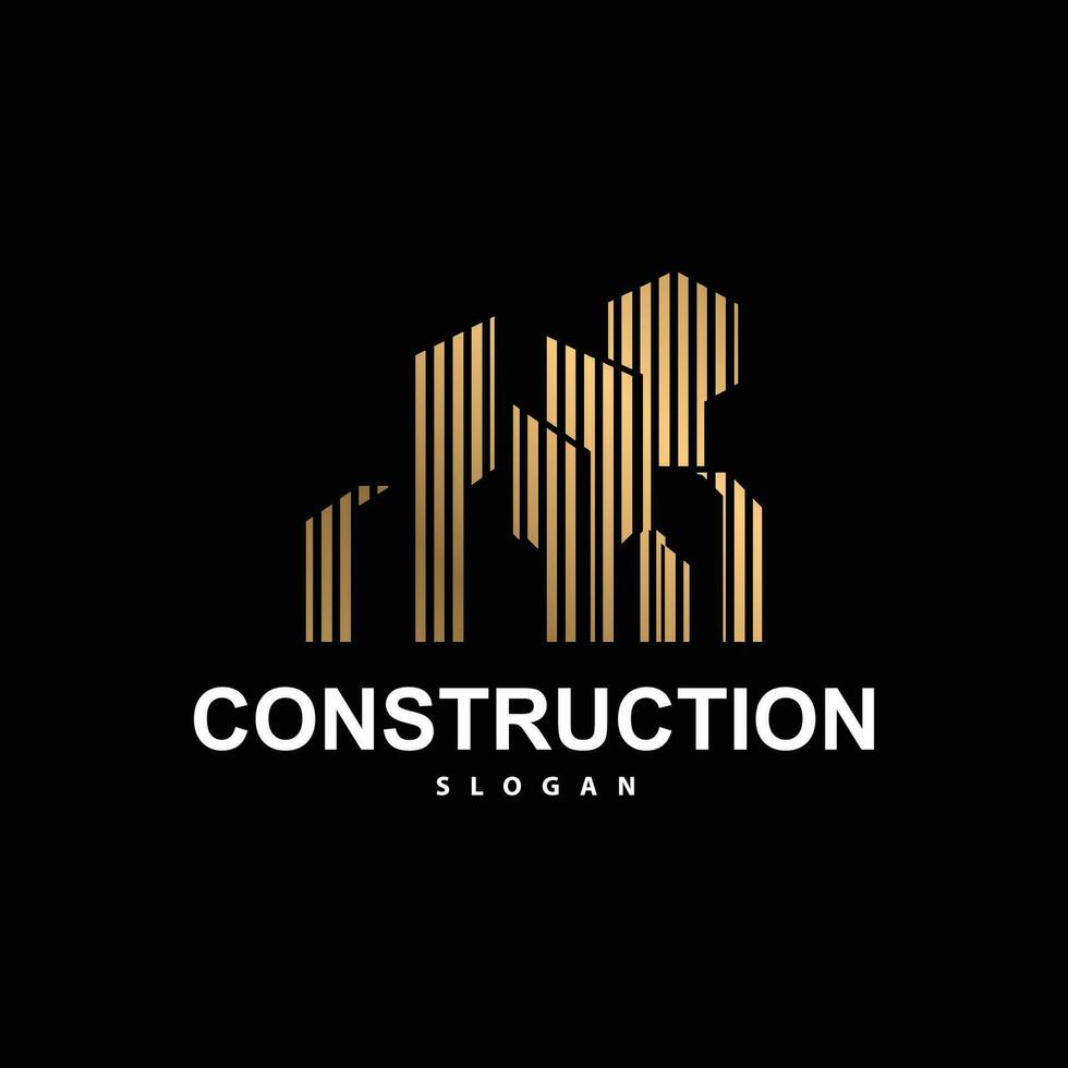 construção real Estado apartamento construção logotipo, elegante Prêmio rústico monograma vetor Projeto