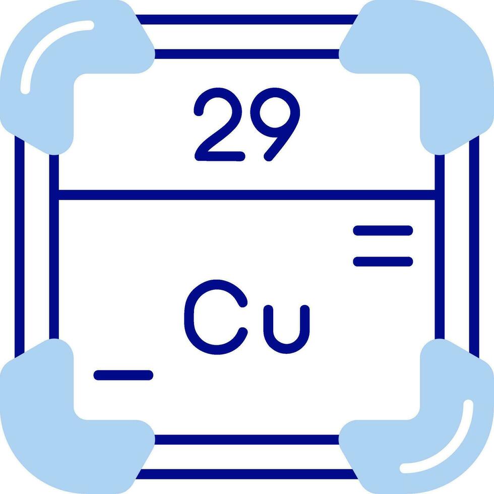 cobre linha preenchidas ícone vetor