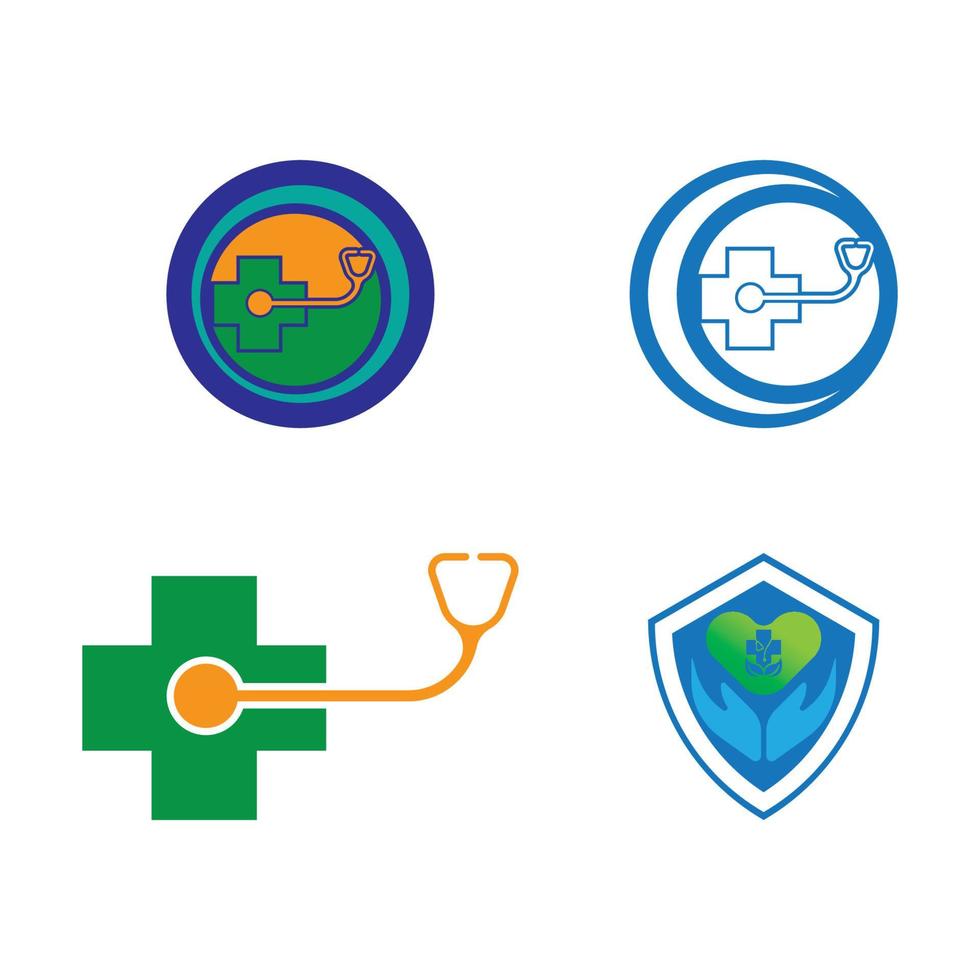 design de logotipo médico de saúde vetor
