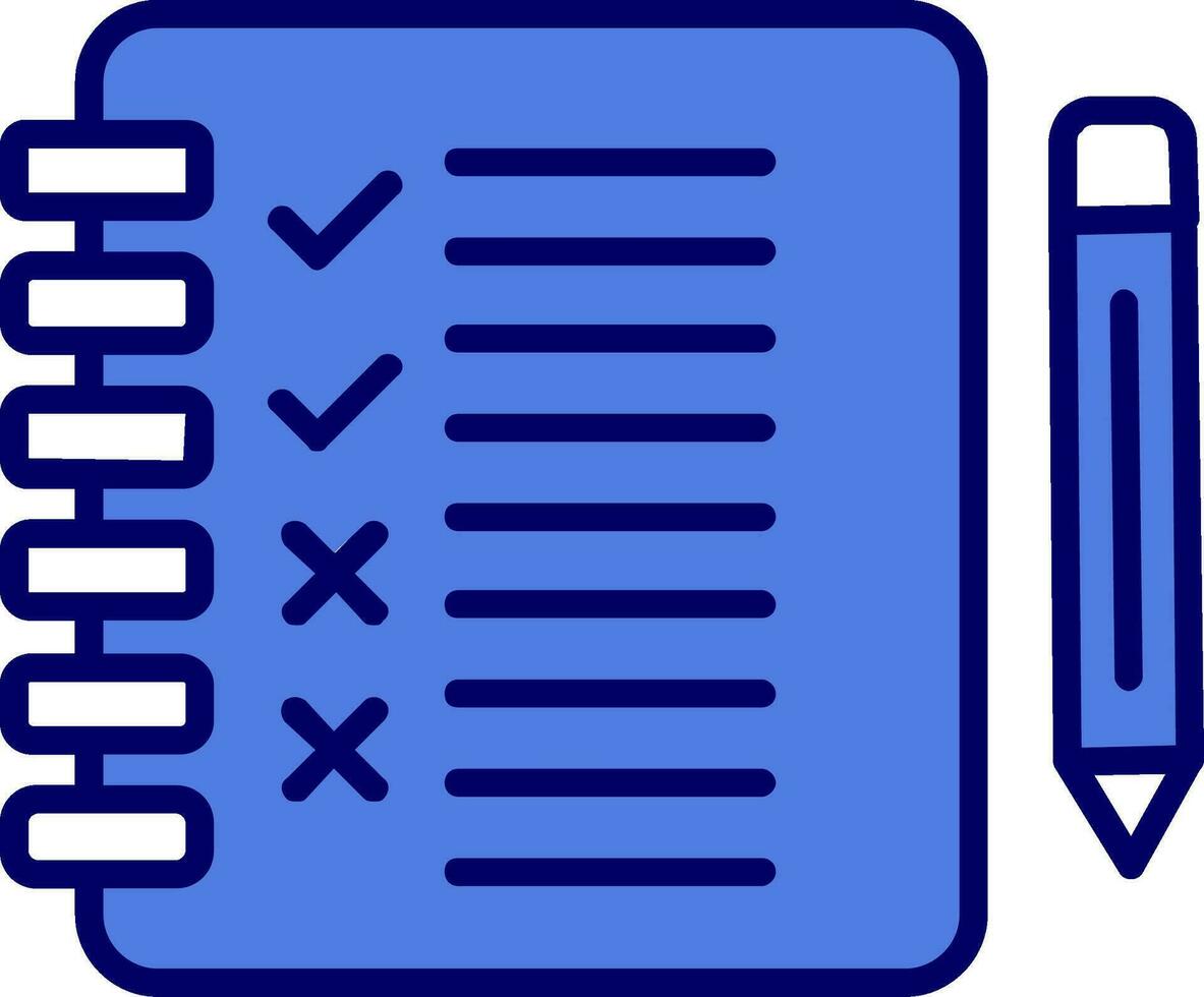 ícone de vetor de lista de verificação