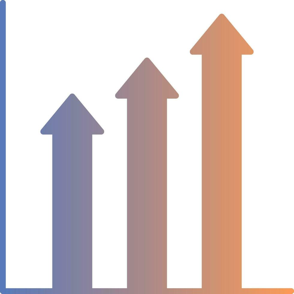 tendência gradiente ícone vetor