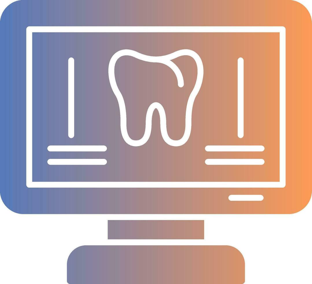 ortopantomograma gradiente ícone vetor