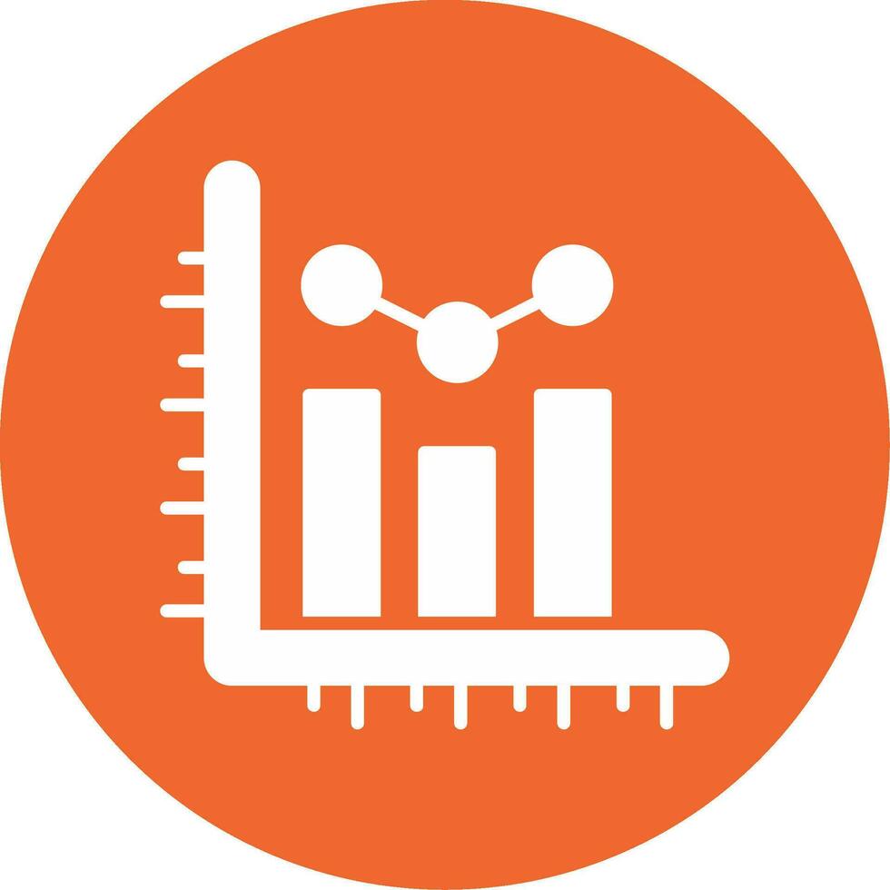 ícone de vetor de gráfico de barras