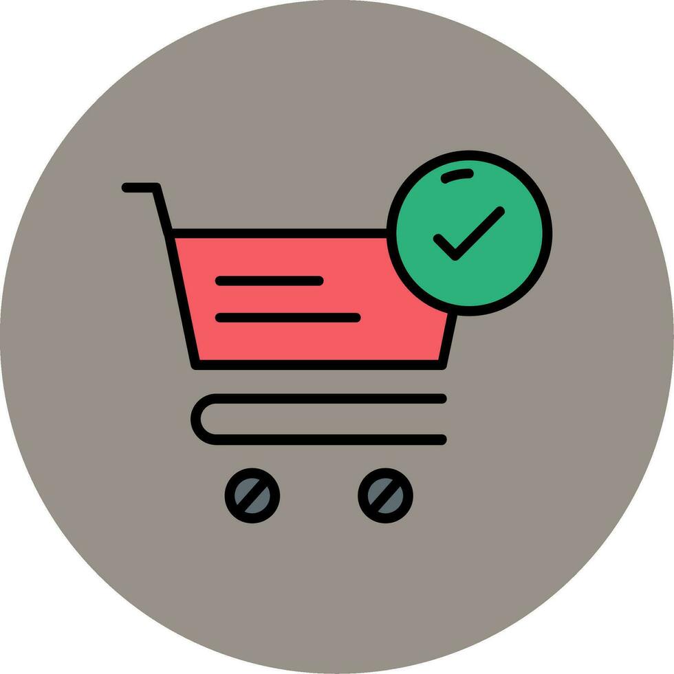 ícone de vetor de checkout