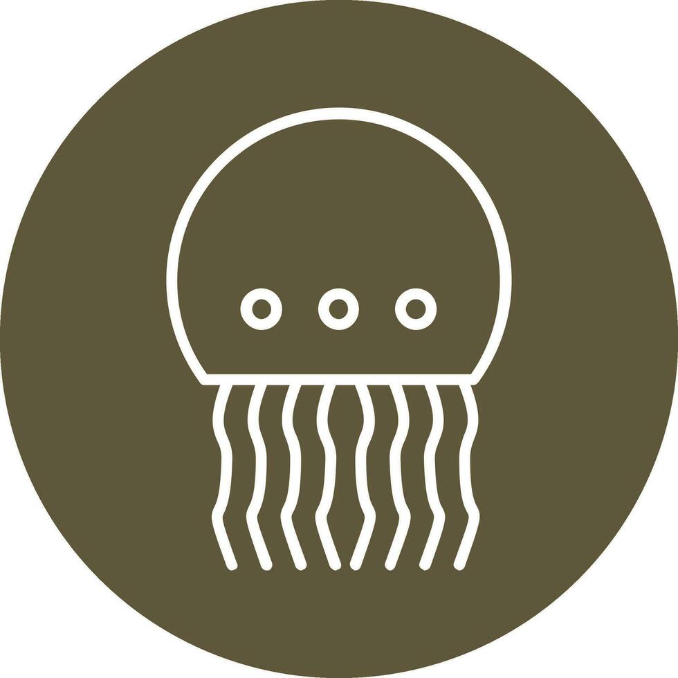 ícone de vetor de água-viva