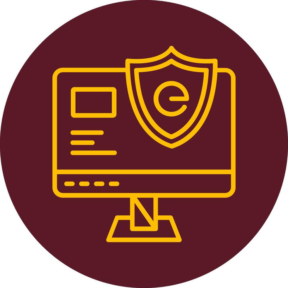 ícone de vetor de proteção de dados