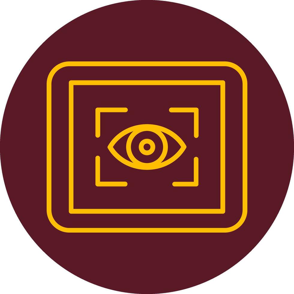 ícone de vetor de scanner de olho