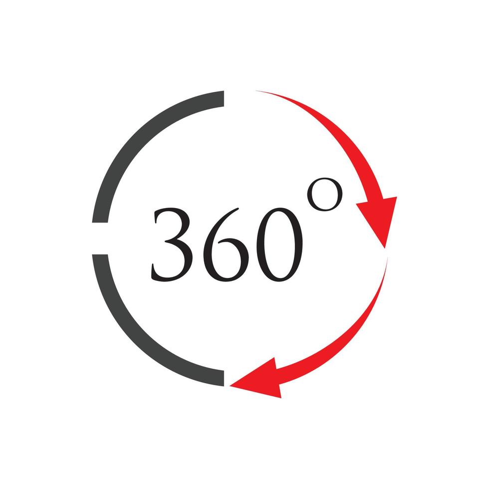 Logotipo 360 degress vetor