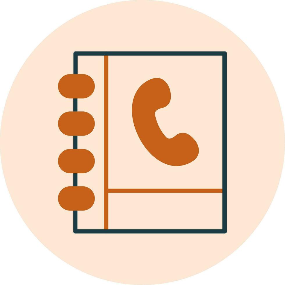 ícone de vetor de catálogo telefônico