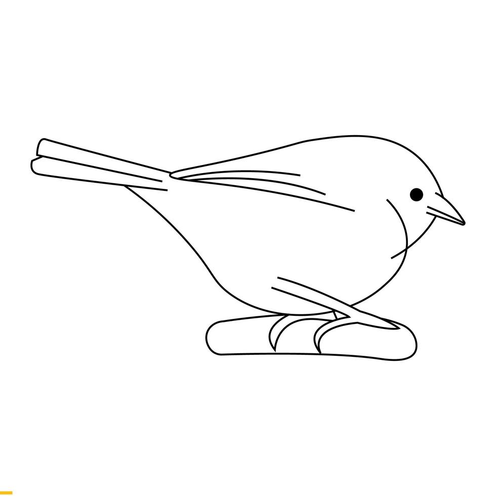 design de logotipo de arte em linha de pássaros para negócios e empresas vetor