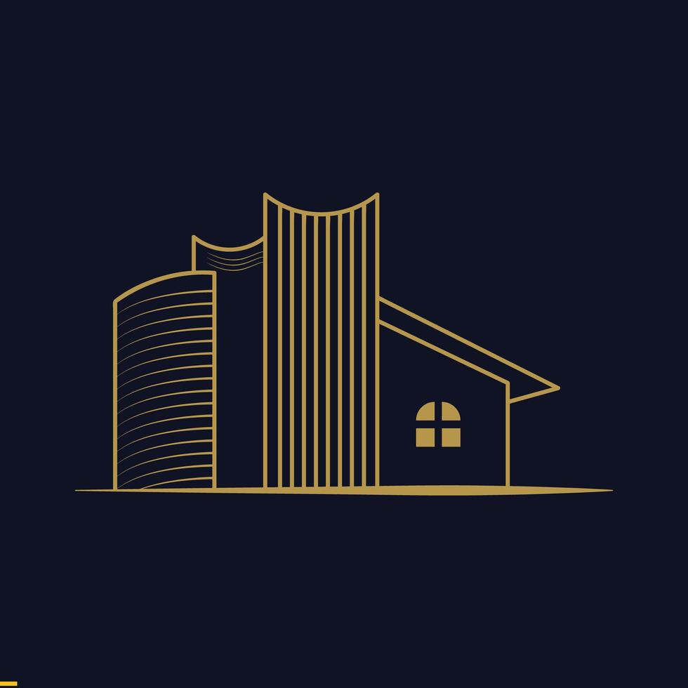 modelo de design de logotipo imobiliário para negócios e empresa vetor