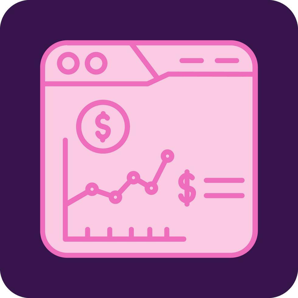 ícone de vetor do mercado de ações