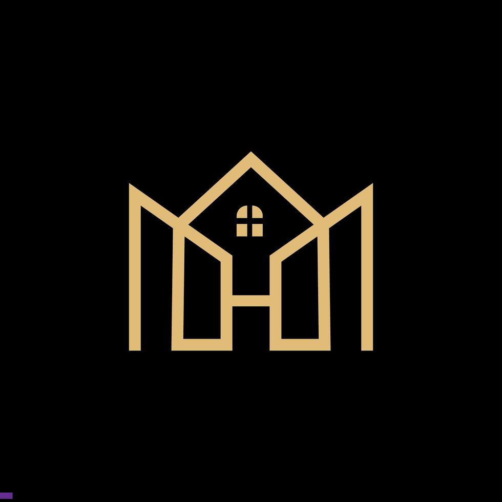 modelo de design de logotipo imobiliário para negócios e empresa vetor