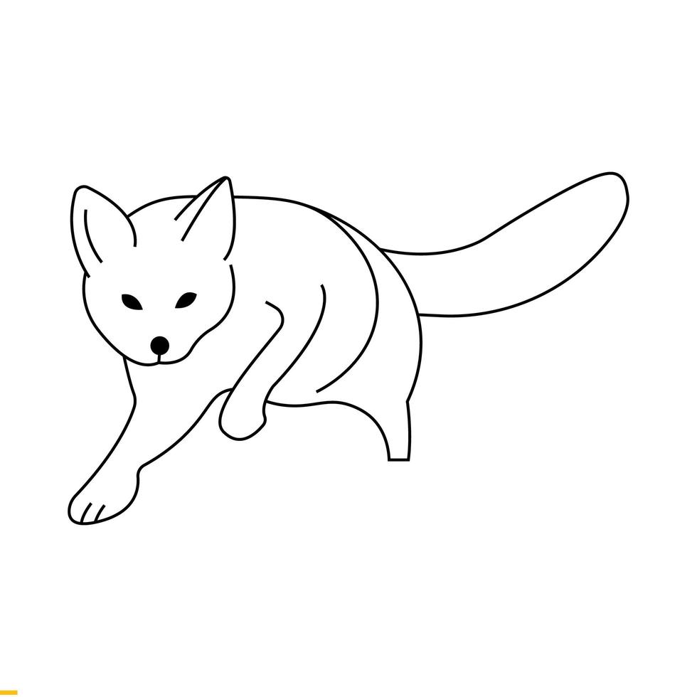 modelo de logotipo wolf line art para negócios e empresas vetor