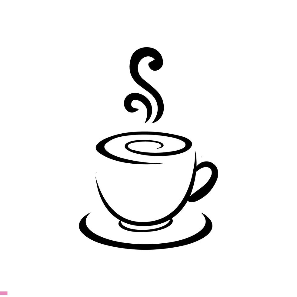 design de logotipo de xícara de café para negócios e empresa vetor