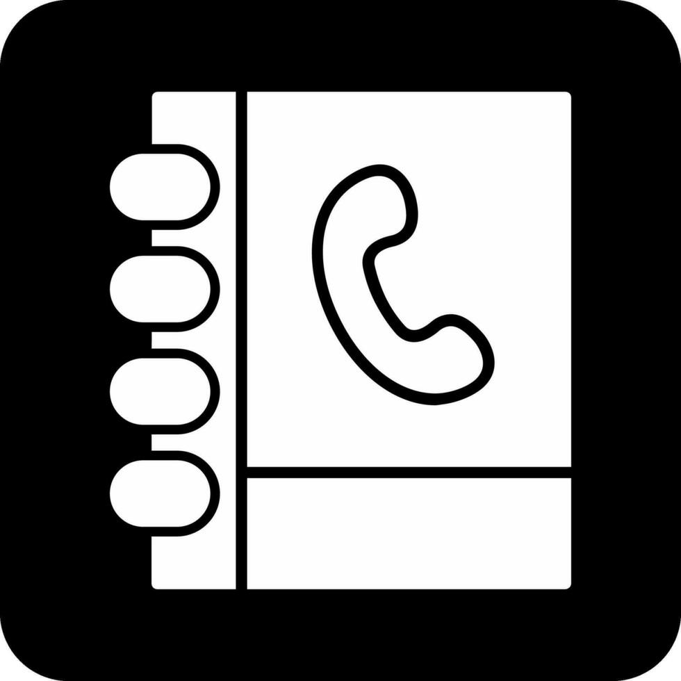 ícone de vetor de catálogo telefônico