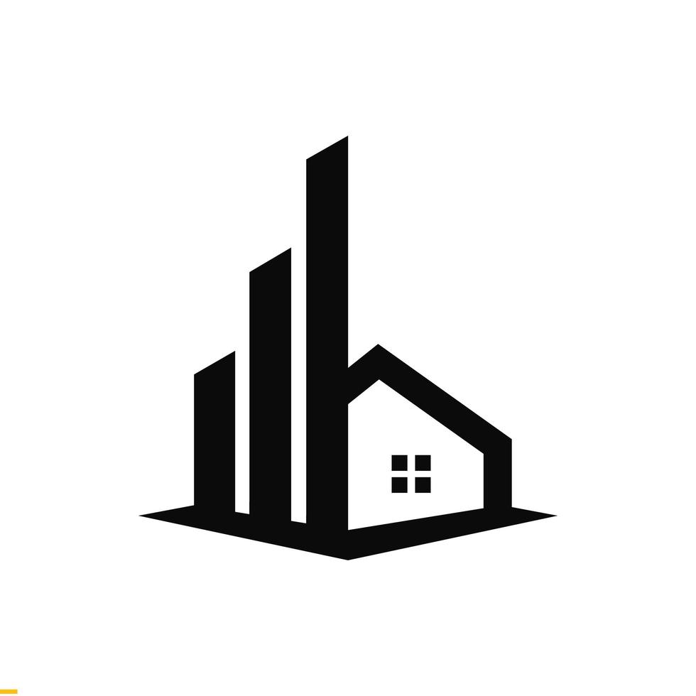 modelo de design de logotipo imobiliário para negócios e empresa vetor