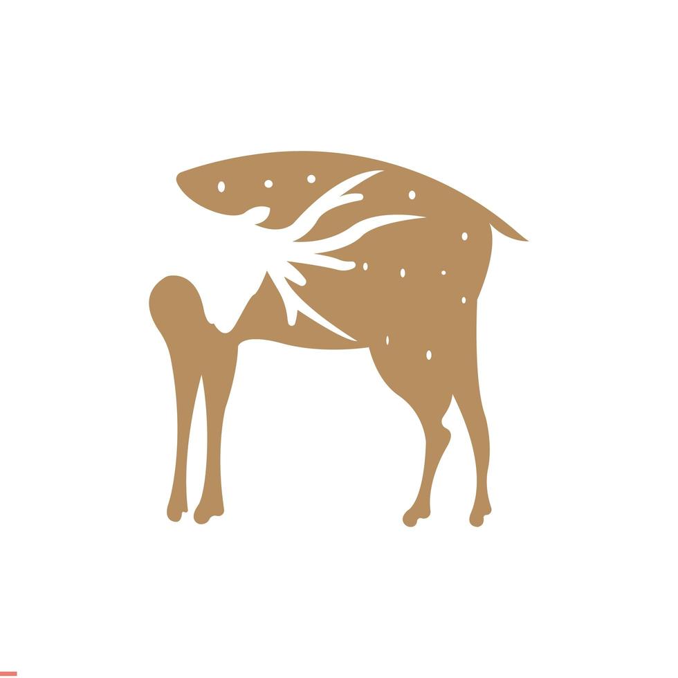 modelo de design de logotipo animal para negócios e empresa vetor