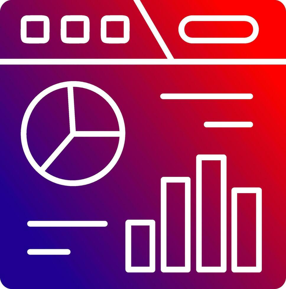 painel de controle sólido gradiente ícone vetor