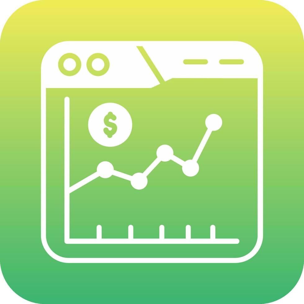 ícone de vetor do mercado de ações