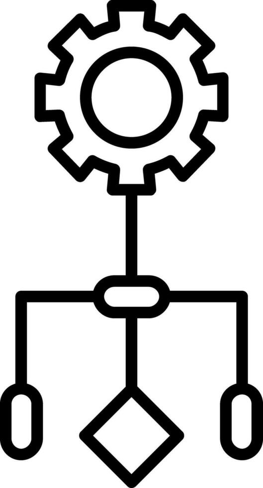 ícone de vetor de fluxo de trabalho