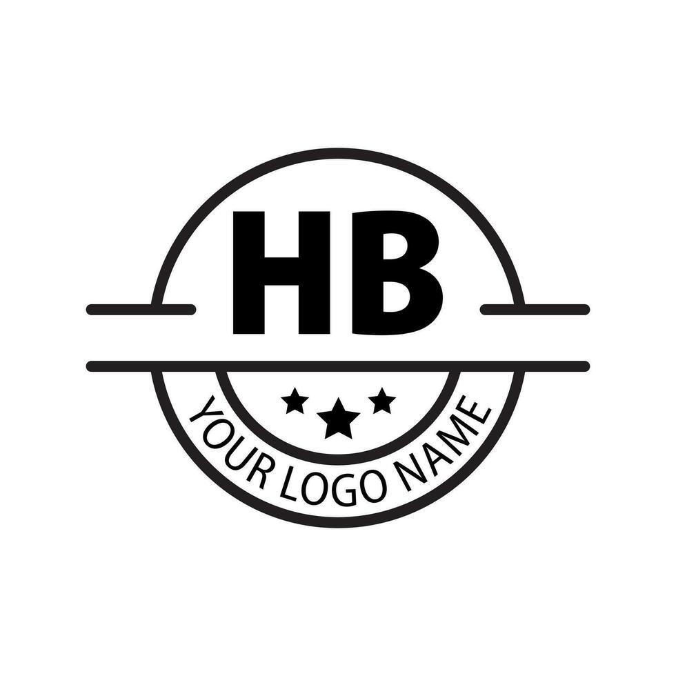 carta hb logotipo. hb logotipo Projeto vetor ilustração para criativo empresa, negócios, indústria. pró vetor