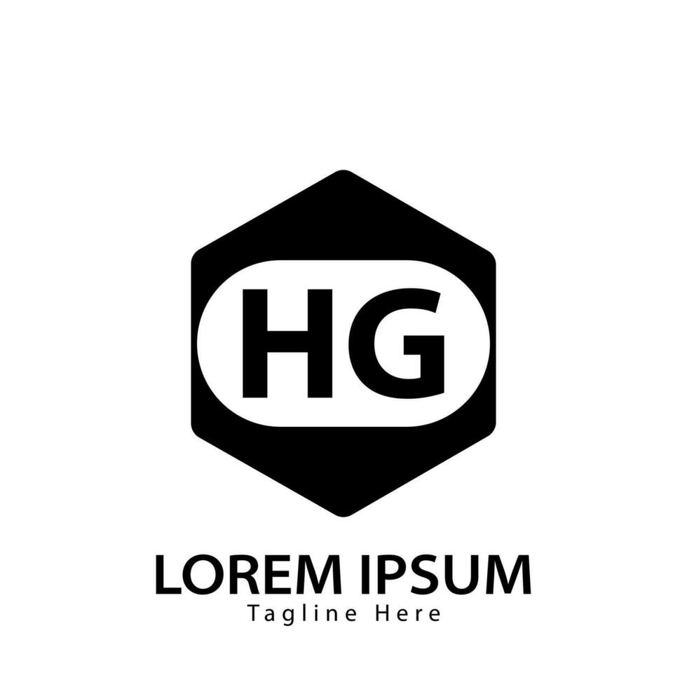 carta hg logotipo. hg logotipo Projeto vetor ilustração para criativo empresa, negócios, indústria. pró vetor