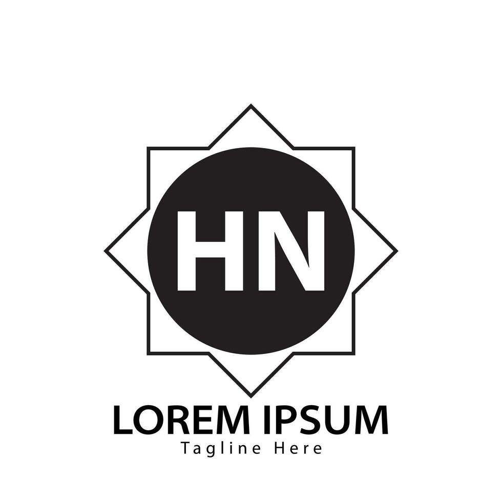 carta hn logotipo. hn logotipo Projeto vetor ilustração para criativo empresa, negócios, indústria. pró vetor