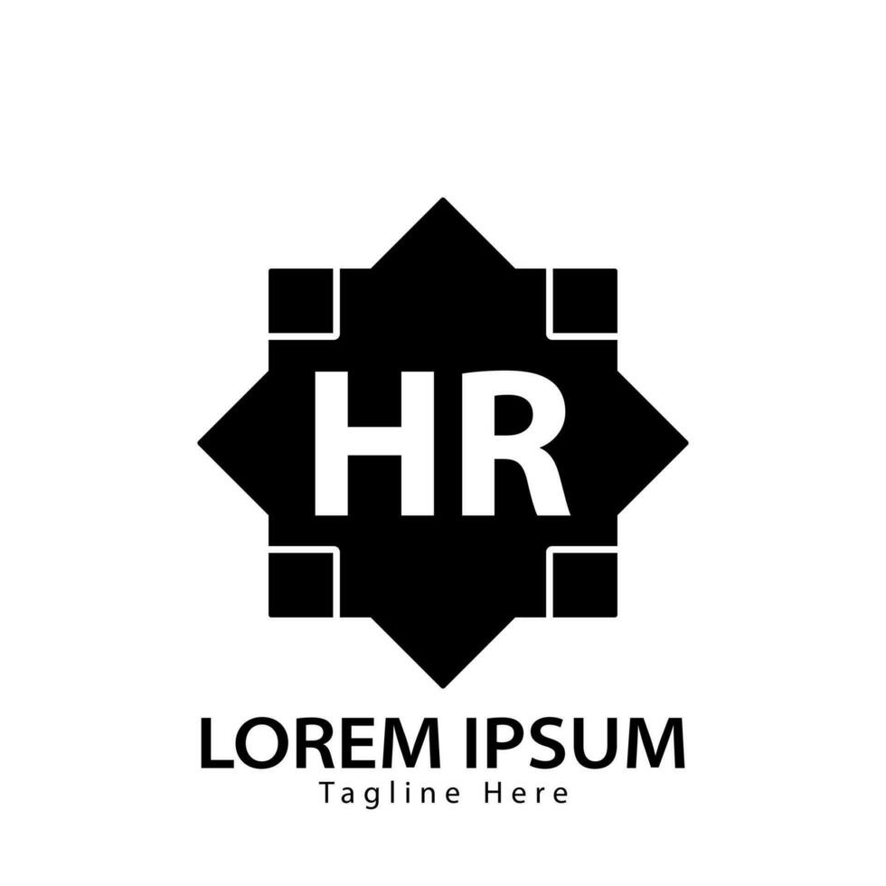 carta hr logotipo. hr logotipo Projeto vetor ilustração para criativo empresa, negócios, indústria. pró vetor