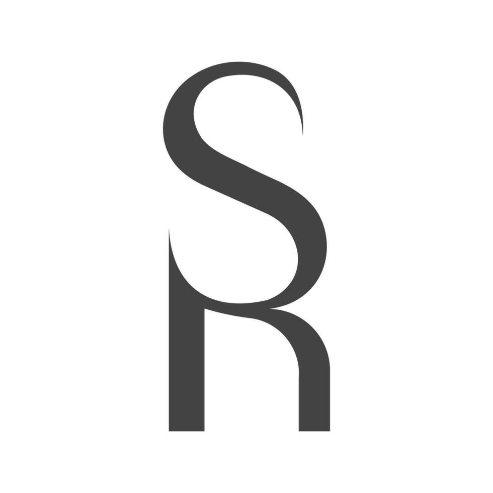 alfabeto cartas iniciais monograma logotipo ns, sn, s e n vetor