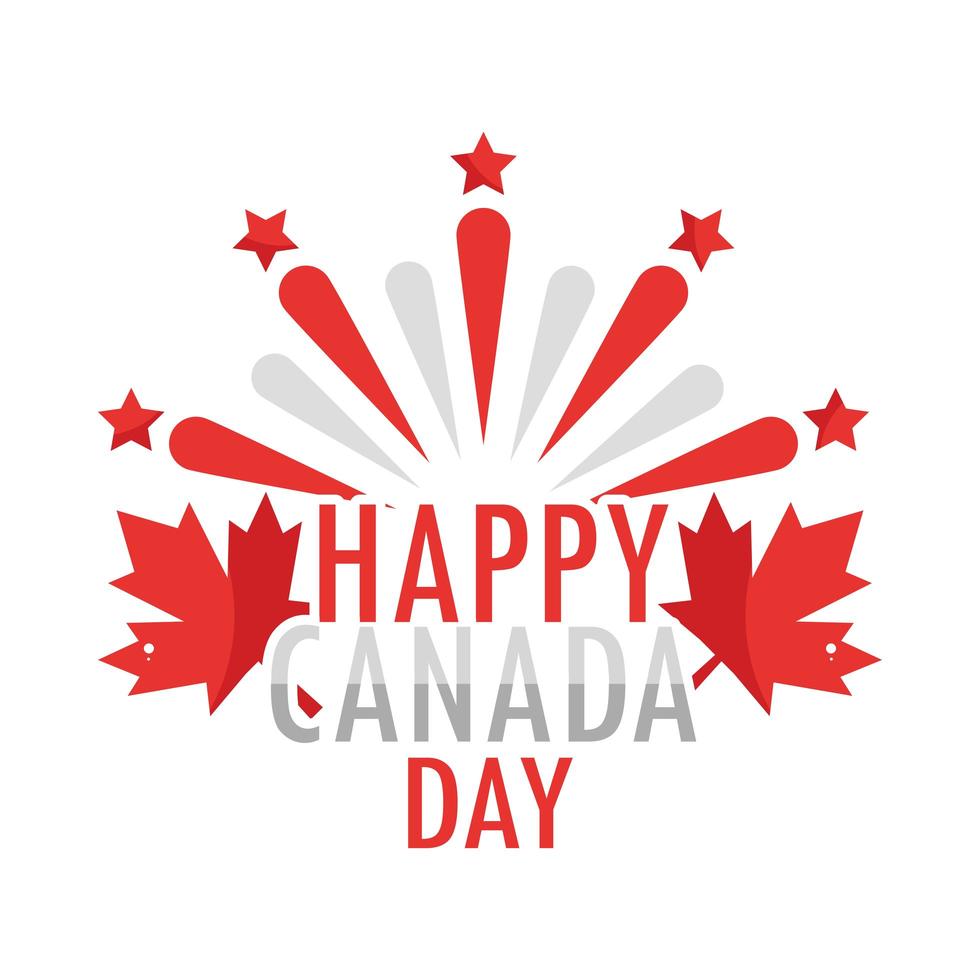 feliz celebração do dia canadense vetor