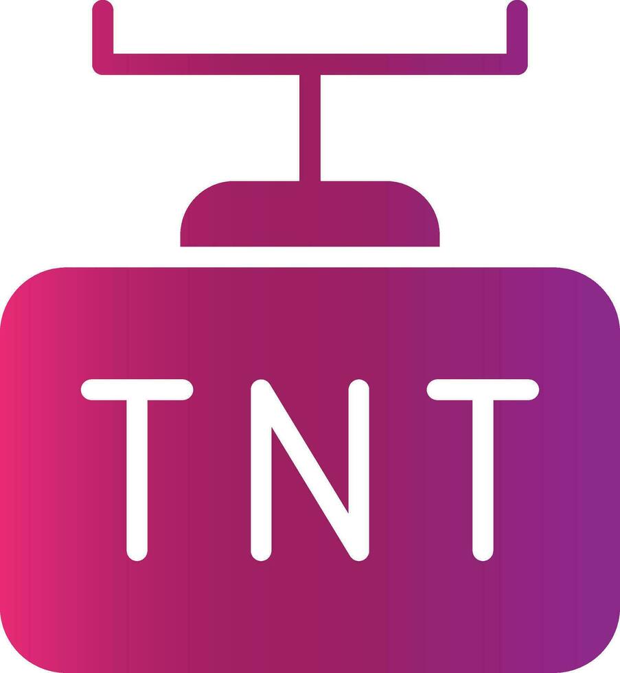 design de ícone criativo tnt vetor