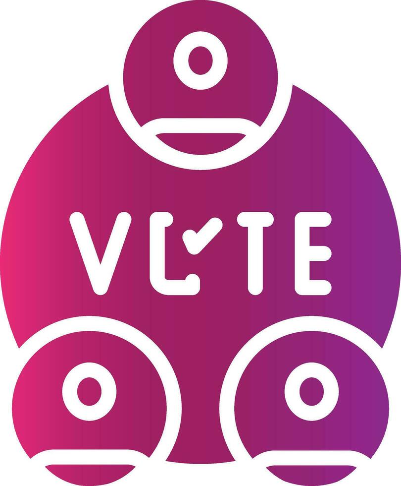 design de ícone criativo de eleições vetor