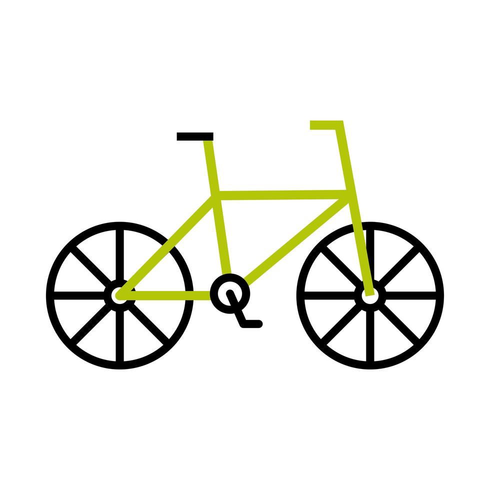 transporte de bicicleta linear vetor