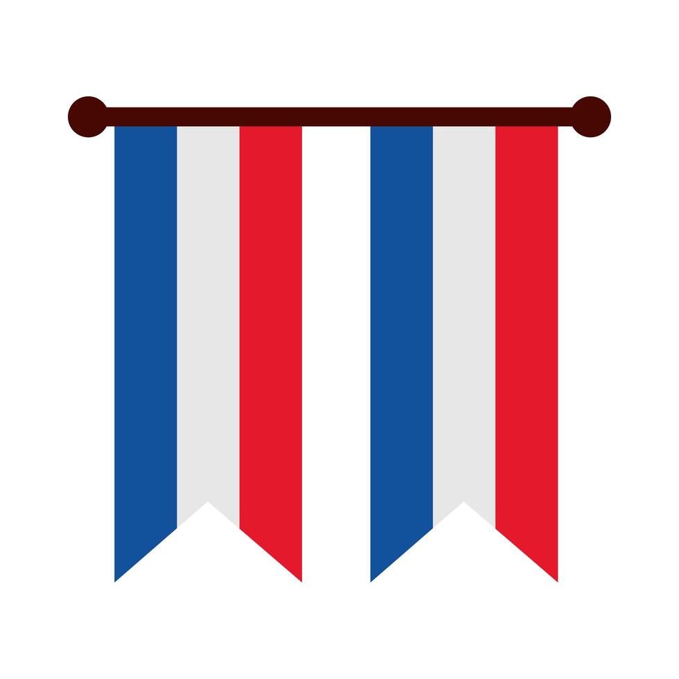 bandeira vertical da frança vetor