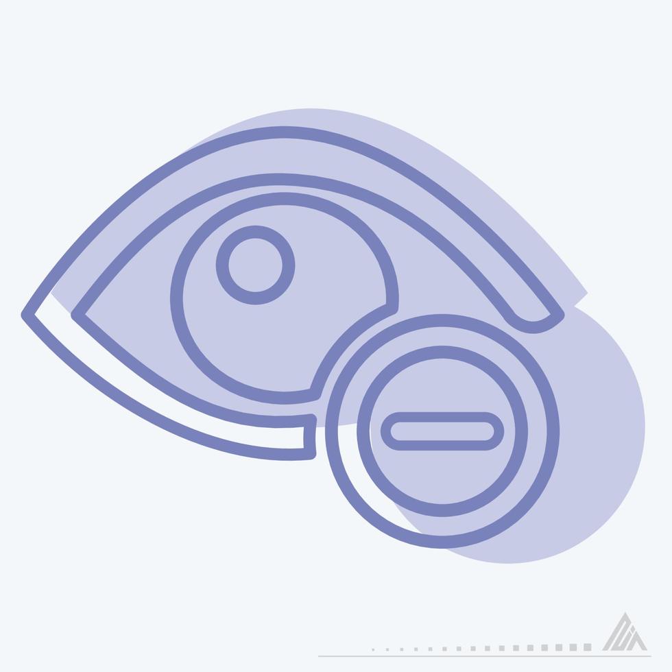 vetor de ícone do exame ocular 3 - estilo de dois tons
