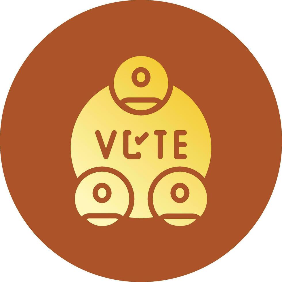 design de ícone criativo de eleições vetor