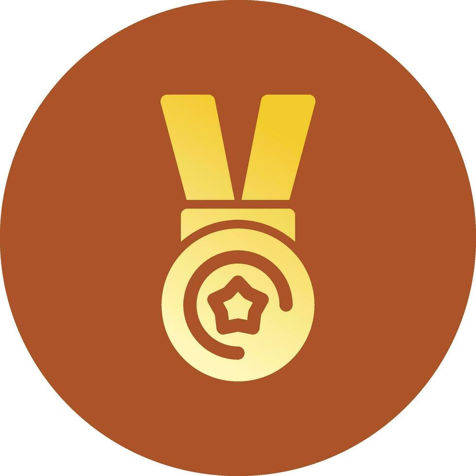 design de ícone criativo de medalha vetor