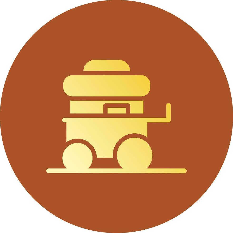design de ícone criativo de carrinho de comida vetor